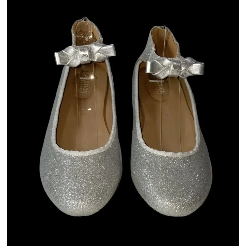 Silver Shoes Kenneth Cole Reaction Silver Violet Bowie Flats Youth Girls Size 4